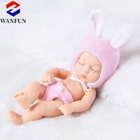 Búp bê trẻ sơ sinh RADIANTEDGE, Búp bê trẻ mới biết đi tái sinh Mini thật, Búp bê sơ sinh sống động như thật Cảm ứng mềm mại Silicone Búp bê tái sinh Đồ chơi trẻ em