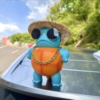 Búp bê xe hơi sáng tạo trang trí nổi tiếng trên mạng Jenny rùa Mặt dây chuyền Xe Hơi dễ thương Pikachu trang trí xe hơi phía sau