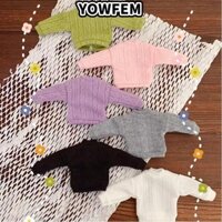 Búp bê YOWFEM Áo len thanh lịch, Áo len dệt kim Mini dễ thương, Phụ kiện DIY Áo dài tay thanh lịch cho búp bê 1 / 4 BJD 45cm