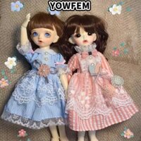 Búp bê YOWFEM Quần áo thanh lịch, Quần áo thường ngày Quần áo búp bê Mini, Váy dài công chúa thời trang Handmake chất lượng cao cho búp bê 1 / 4 1 / 6 BJD 30 / 45cm