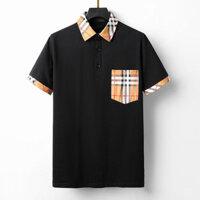Burberry1232 Ve Áo Ngắn Tay Nam Cao Cấp Áo Sơ Mi Kẻ Sọc POLO