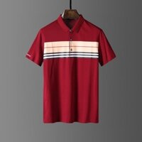 Burberry1349 Áo Sơ Mi POLO Cotton Nguyên Chất Áo Thun Nam Đơn Giản Thể Thao Thường Ngày Áo Sơ Mi POLO Nam