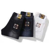 Burberry1349 Quần Jean Nam Slim-fit Thương Hiệu Cao Cấp Nam Cao Cấp Quần Jean Nam