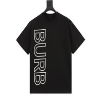 Burberry2052 Mùa Hè Nguyên Chất Cotton Ngắn Tay Đẹp Trai Màu Trơn Quần Áo Thời Trang Nửa Tay Áo Sơ Mi Top Nam