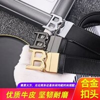 Burberry2052 Phong Cách Mới Nam Da Thật Chính Hãng Thắt Lưng Quần Thắt Lưng Xoay Hai Mặt Khóa Cổ Điển Thời Trang Phù Hợp Với Quần