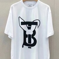 Burberry2145 Phiên Bản Giới Hạn Lee Rabbit In Chữ Nam Nữ Áo Thun Phù Hợp Với