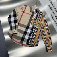 Burberry2561 Áo Sơ Mi Chất Lượng Áo Sơ Mi Dài Tay Phù Hợp Với Slim-fit Đẹp Trai Quần Áo Nam LV2561 Áo Sơ Mi