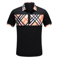 Burberry2561 Áo Sơ Mi POLO Tay Ngắn Nam Thời Trang Họa Tiết Kẻ Sọc Áo Thun Nam