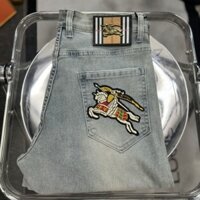 Burberry2563 Quần Jean Phong Cách Mới In Hình Quần Jean Cao Cấp Dạo Phố Quần Co Giãn Quần Jean