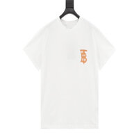 Burberry4065 Áo Thun Mùa Hè Nhẹ Sang Trọng Tay Ngắn Nam Nữ Cặp Đôi Cao Cấp Rời Niche