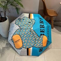 Burberry7028 Ô dù gấu dễ thương Vinyl Tấm che nắng xếp chồng hoàn toàn tự động Tấm che nắng chống tia cực tím