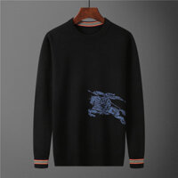 Burberry8864 Phong Cách Mới Thu Đông Cổ Tròn Jacquard Đan Áo Len Nam