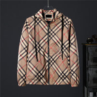 Burberry9324 Áo khoác nam in họa tiết cổ điển mới