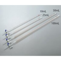 Buret thủy tinh trắng 10ml-25ml-50ml - khóa thủy tinh bomex