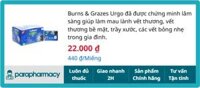 Burns & Grazes Urgo 10 x 7cm 50 miếng – Băng gạc vết bỏng