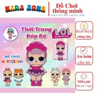 Busy Book Giáo Dục Sớm Montessori - Học Liệu Bóc Dán Thay Đồ Cho Búp Bê LOL Surprise ella house