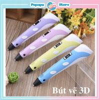 Bút 3D Có Bộ Sạc Chuẩn Kèm Dây Mực Nhiều Màu Sắc Cho Bé Thỏa Sức Sáng Tạo [ Tặng Kèm 15m Mực ].