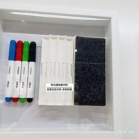 Bút bảng trắng IKEA IKEA Mora, bút vẽ trẻ em 4 mảnh nhiều màu, có khăn lau bảng đen, miễn phí mua hàng trong nước