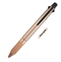 Bút bi bấm Uni Jetstream MSXE5-2000A Metal Edition 4 color & Pencil Rose Gold