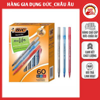 Bút bi Bic hộp 60 bút, xanh, đen, mix 3 màu, bán chạy số 1 tại Mỹ - Made in Mexico