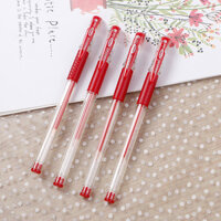 Bút Bi Bút Mực Nước Bút Gel Bút Viết 0.5mm Xanh Đen Đỏ Tím Giao Hỏa Tốc Văn Phòng Legaxi - Bút đỏ