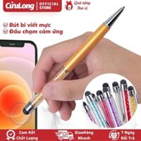 Bút Bi Cảm Ứng 2 trong 1 stylus cho điện thoại máy tính bảng laptop bút máy viết chữ đẹp kiểu nhật calligraphy xanh đen đỏ cao cấp