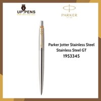 Bút bi cao cấp Parker Jotter Stainless Steel GT 1953345 - Metal Tip 1.0mm - Mực đen (Black)