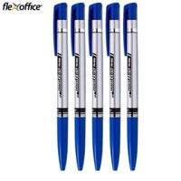 Bút bi Flexoffice FO-024 ngòi 0.7mm - Combo 5 cây xanh