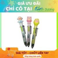 Bút Bi Hoạt Hình Cute Hàn Quốc - Bút Bi Nhiều Ngòi 6 Màu Tiện Lợi Thay Đổi Màu Sắc Độc Đáo