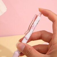 Bút bi mực gel Lopet thiết kế Trendy mực đen 0.5mm, cây viết cute cài kim loại Tuệ Minh [Link tổng hợp]