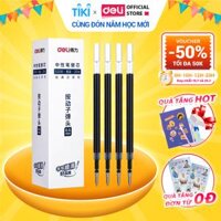 Bút Bi Nước Mực Gel Bấm Ngòi 0.5mm Deli - Có Ngòi Thay Thế Viết Trơn Đều Phù Hợp Ghi Chép Văn Phòng Học Sinh Sổ Tay - A575 - Ruột Bút Mực Đen - 1 cây