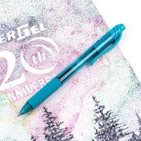 Bút Bi Nước Nhật Bản Mực Gel Pentel Energel BL107  Trơn Mượt Siêu Nhanh Khô Ngòi 0.7mm nhiều màu - Xanh ngọc  BL107-S3