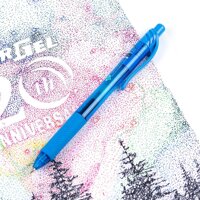 Bút Bi Nước Nhật Bản Mực Gel Pentel Energel BL107  Trơn Mượt Siêu Nhanh Khô Ngòi 0.7mm nhiều màu - Blue  BL107-S