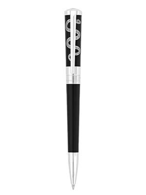 Bút bi St Dupont Olymplo Ballpoint Black Lacquer and Palladium
