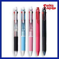 Bút bi Uni Jetstream 4 màu 0.7mm Trong suốt / Xanh nhạt / Hồng / Hồng hồng / Đen trong suốt Sản xuất tại Nhật Bản