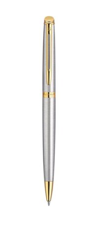 Bút bi Waterman Hemisphere 10 vỏ thép cài vàng