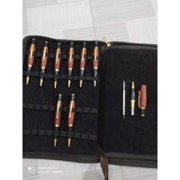 Bút bi xoay gỗ Cẩm quý handmade thân béo