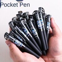 Bút Bỏ Túi Ngắn Di Động Nhỏ Siêu Ngắn Mini Gel Bút Đen0.5Bullet Bỏ Túi Bút Bán Buôn