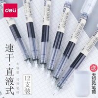 Bút cảm giác Bút Gel mạnh mẽ Bút bi lăn lỏng thẳng Bút câu hỏi Bút viết chữ ký khô nhanh Bút lỏng thẳng Bút nước khổng lồ có thể viết học sinh chuyên dụng Full Needle Black Jun Bút Carbon Bút màu đỏ Đen 0,5 bút bi