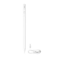 Bút cảm ứng Baseus Smooth Writing 3 Wired Charging Stylus Active Wireless Version Moon White (Includes: Simple Universal Data Cable USB-C *1 + Active Tip *1) – WIRELESS VERSION