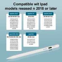 Bút Cảm Ứng Cho ipad 2018-2022 Với Màn Hình Hiển Thị Pin / ipad mini 5 / 6 / 10 / ipad pro 11 "