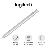 Bút cảm ứng Logitech Crayon dành cho iPad - Công nghệ kỹ thuật số như Apple Pencil, không độ trễ, sạc nhanh USB C