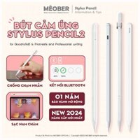 Bút cảm ứng Pencil Gen 2 - Chống chạm nhầm, vẽ nét thanh nét đậm, ghi chú dành cho iPad Pro 11, 12.9, Air 3 4, Gen 7 8, Mini 4 5