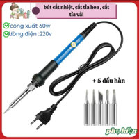 Bút cắt nhiệt, cắt tỉa hoa vải, công xuất 220v điện áp 60w  + 5 đầu hàn