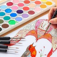 Bút Câu Wolf Hao Cực Mỏng/Tranh Sơn Dầu Trung Quốc, Màu Nước, Bột Màu, Acrylic, Tô Màu, Nét, Bộ Cọ Trang Điểm Nghệ Thuật