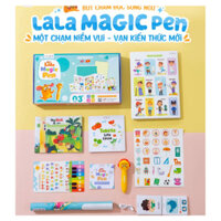 Bút chấm đọc Lala Magic Pen song ngữ Anh Việt với 63 chi tiết và học liệu đa dạng,âm thanh tích hợp LL1-LananKids