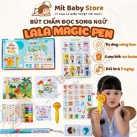 Bút chấm đọc Lala Magic Pen song ngữ Anh Việt đồ chơi âm thanh tích hợp nhiều chức năng Lalala baby