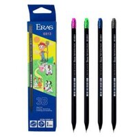 Bút Chì 3B Eras E613, Thân Gỗ, Có Tẩy