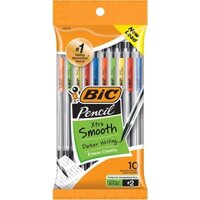 Bút chì bấm cơ BIC Xtra-Life Mechanical Pencil, Clear Barrel, Medium Point (0.7mm) (Hộp 10 cây)