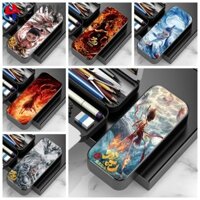 Bút chì CHINK Nezha, Đồ dùng học tập mát mẻ Hộp bút chì, Hộp bút chống thấm nước hai lớp phổ biến Văn phòng phẩm học sinh